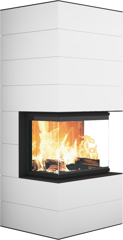 Kaminbausatz Neocube P30 Black and White Edition 10,0 kW