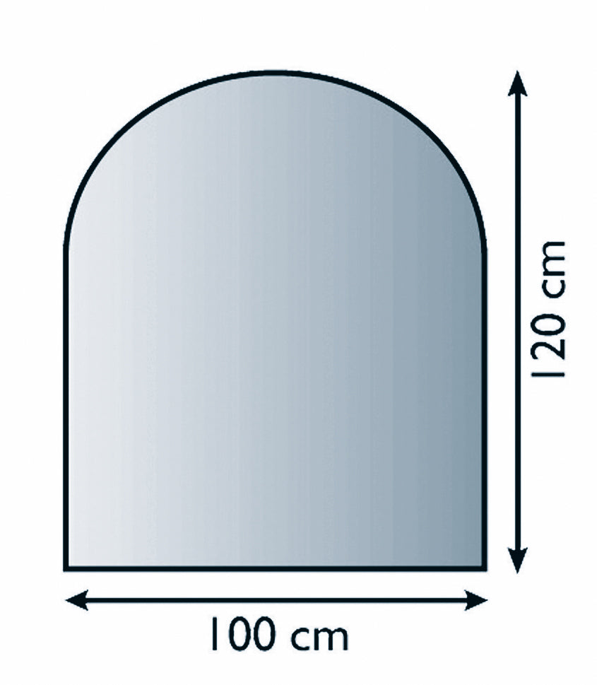 Glas-Funkenschutzplatte 6mm Stärke - Lienbacher