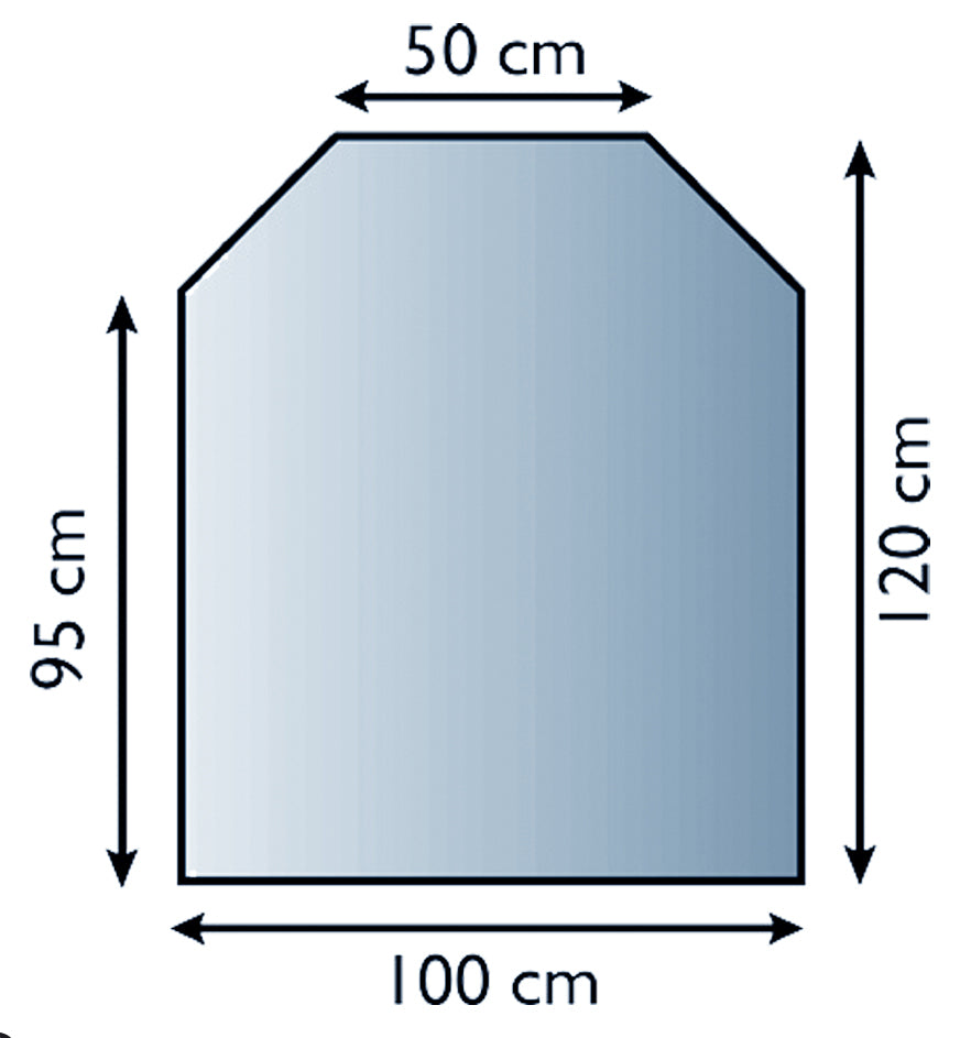 Glas-Funkenschutzplatte 6mm Stärke - Lienbacher