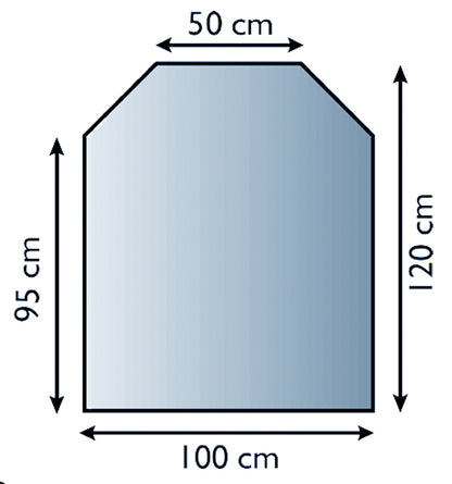 Glas-Funkenschutzplatte 6mm Stärke - Lienbacher