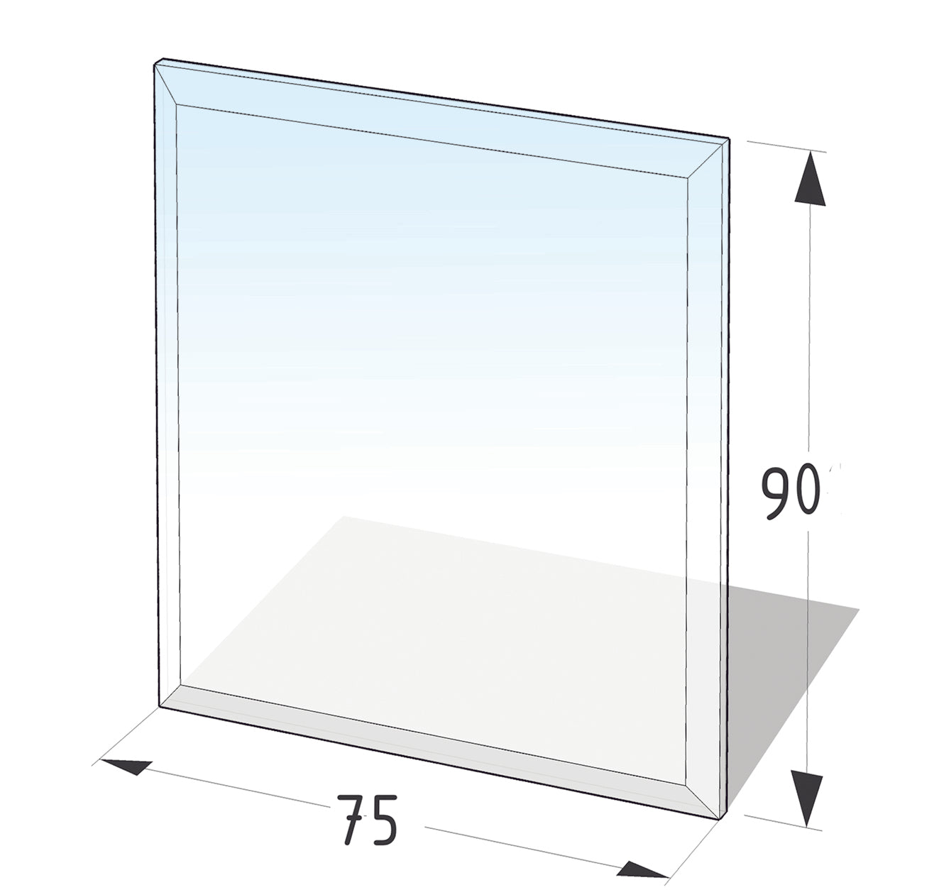Glas-Funkenschutzplatte 6mm Stärke - Lienbacher
