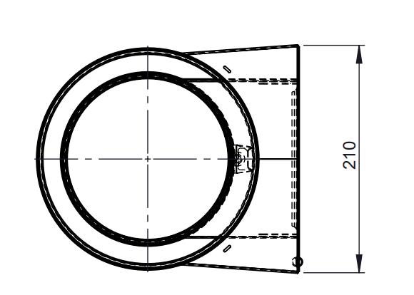 Edelstahlschornstein - Reinigungselement bis 600 °C - doppelwandig - Jeremias DW-ECO