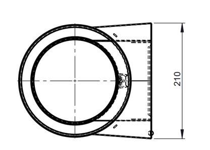 Edelstahlschornstein - Reinigungselement bis 600 °C - doppelwandig - Jeremias DW-ECO