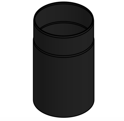 Ofenrohr - Längenelement 250 mm - schwarz - Jeremias Ferro-Lux