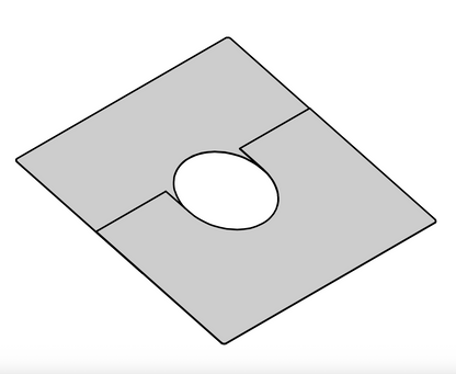 Edelstahlkamin - Wand-/Deckenblende zweiteilig 0°- 30° - Jeremias DW-ECO