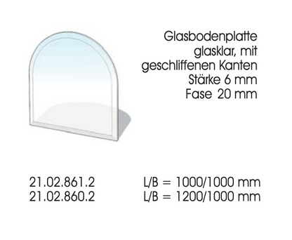 Glas-Funkenschutzplatte 6mm Stärke - Lienbacher