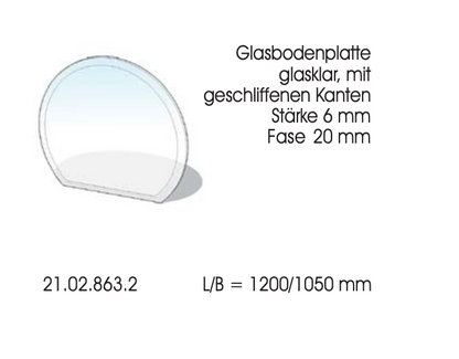 Glas-Funkenschutzplatte 6mm Stärke - Lienbacher