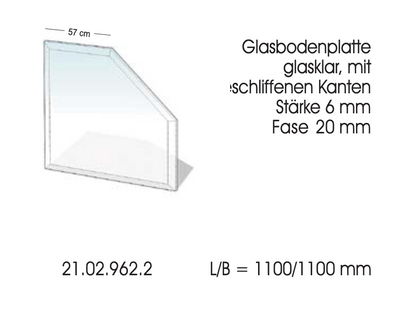 Glas-Funkenschutzplatte 6mm Stärke - Lienbacher