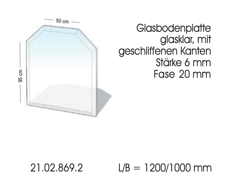 Glas-Funkenschutzplatte 6mm Stärke - Lienbacher