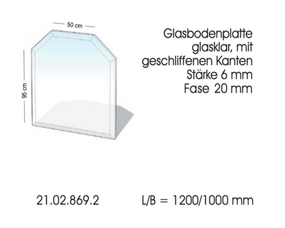 Glas-Funkenschutzplatte 6mm Stärke - Lienbacher