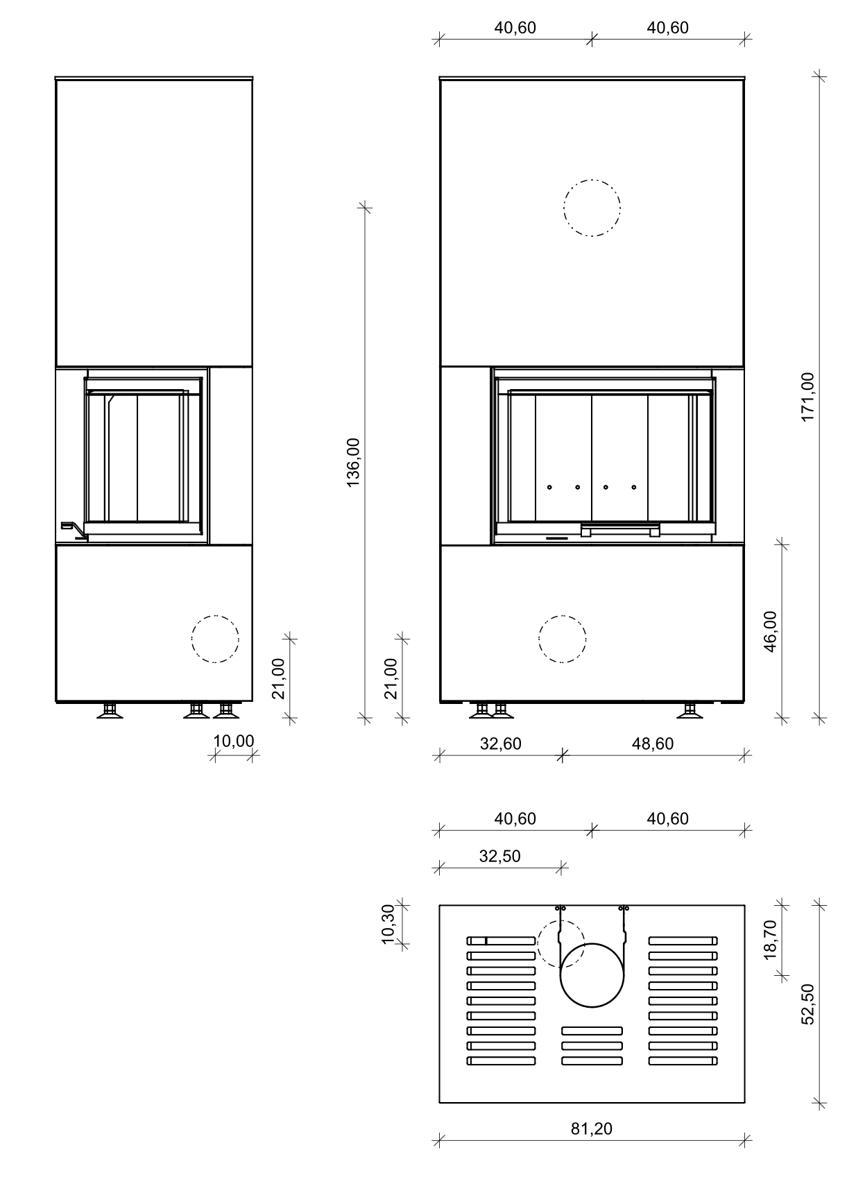 Kaminbausatz Monolith Modul L10 7,8 kW