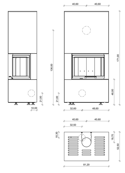 Kaminbausatz Monolith Modul L10 7,8 kW