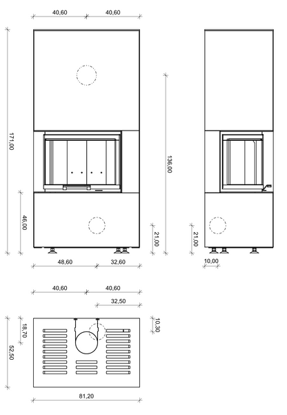 Kaminbausatz Monolith Modul L20 7,8 kW