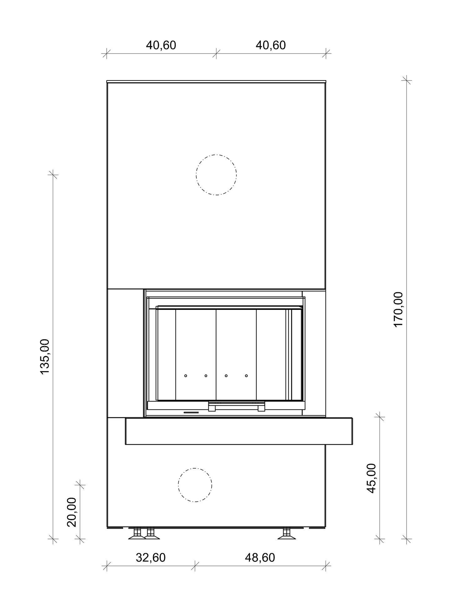 Kaminbausatz Neocube C14 7,8 kW