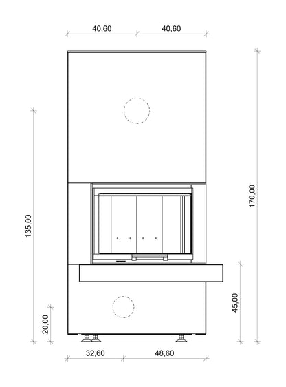 Kaminbausatz Neocube C14 7,8 kW