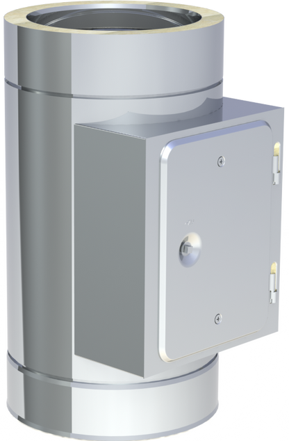 Edelstahlschornstein - Reinigungselement bis 600 °C - doppelwandig - Jeremias DW-ECO