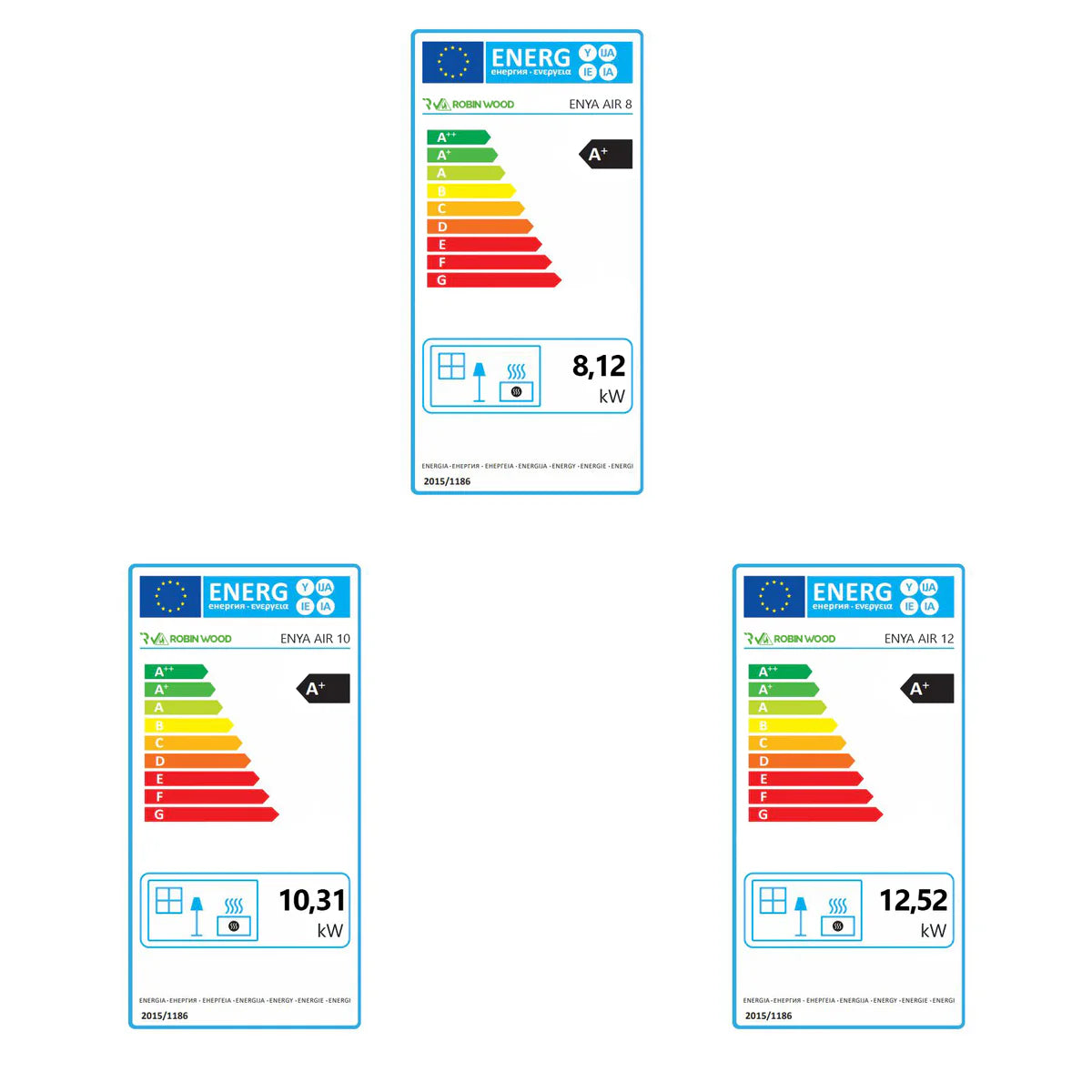 Pelletofen Robin Wood A+ Enya Air 12 kW