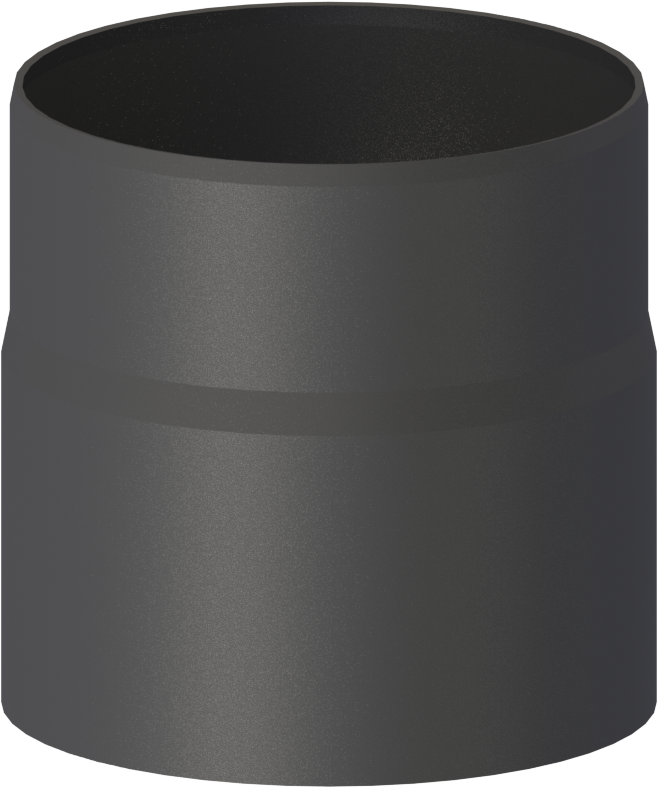 Ofenrohr - Längenelement 150 mm - schwarz - Jeremias Ferro-Lux