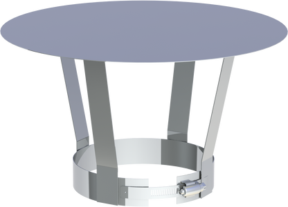 Edelstahlschornstein - Regenhaube - einwandig - Jeremias EW-FU