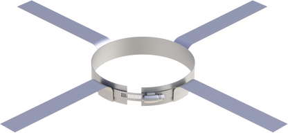 Jeremias FU06 Komplettset – Einwandiges Abgassystem Ø150 mm – 7,30 m Höhe – Edelstahl