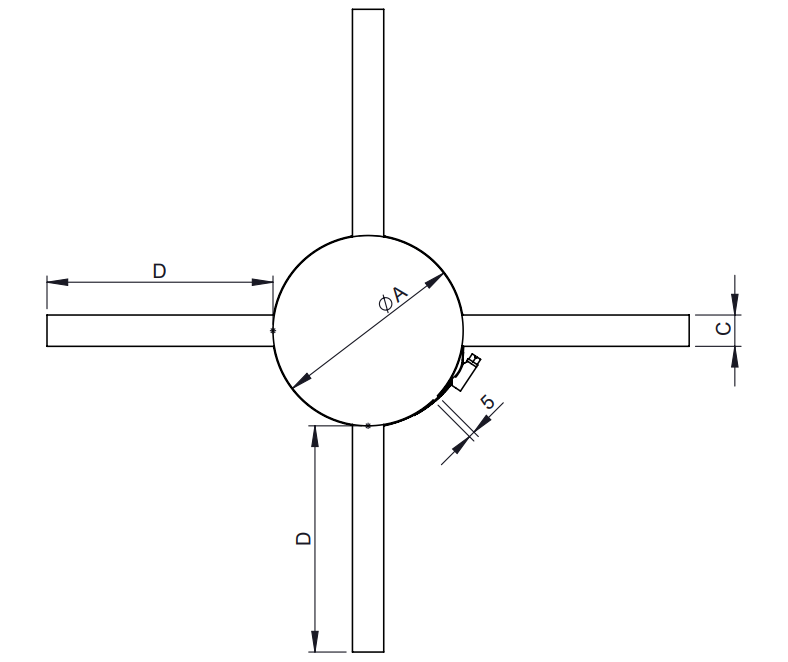 Jeremias FU40 Montageschelle EW-FU – Edelstahl – Ø 80 bis 600 mm