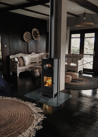 Kaminofen Hitze Lynx O 6,5 kW mit Backofenfunktion