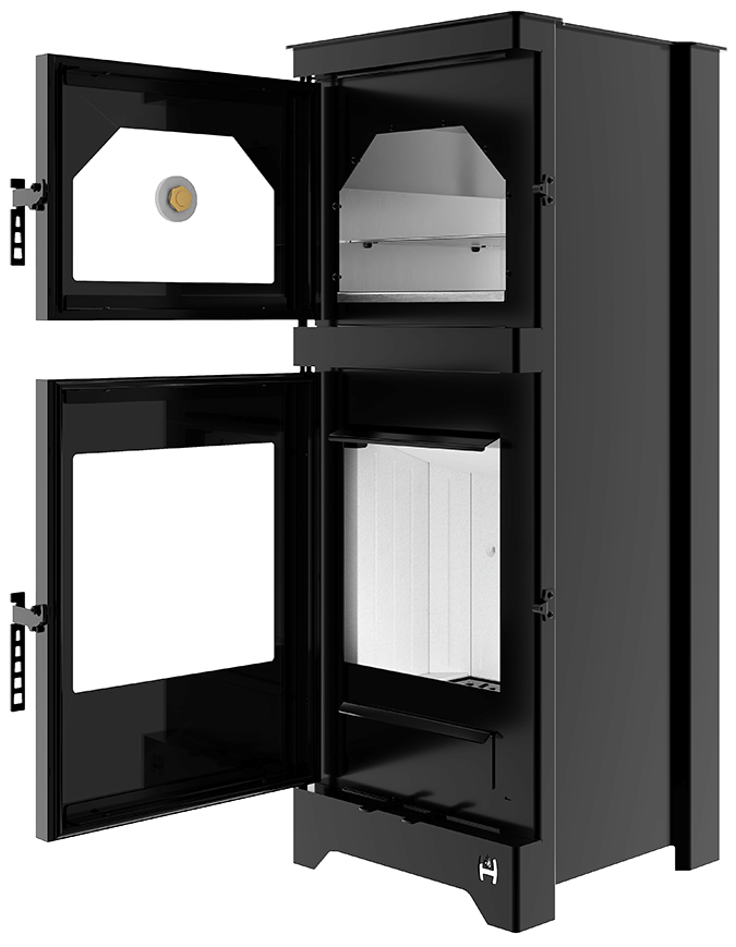 Kaminofen Hitze Lynx O 6,5 kW mit Backofenfunktion