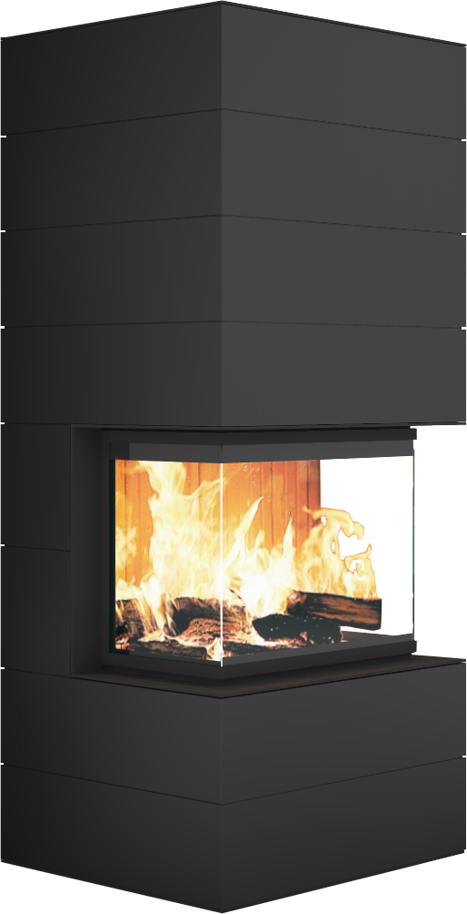 Kaminbausatz Neocube P30 Black and White Edition 10,0 kW