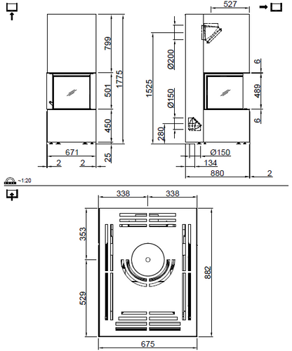 Kaminofen Spartherm Artemis 9,3 kW