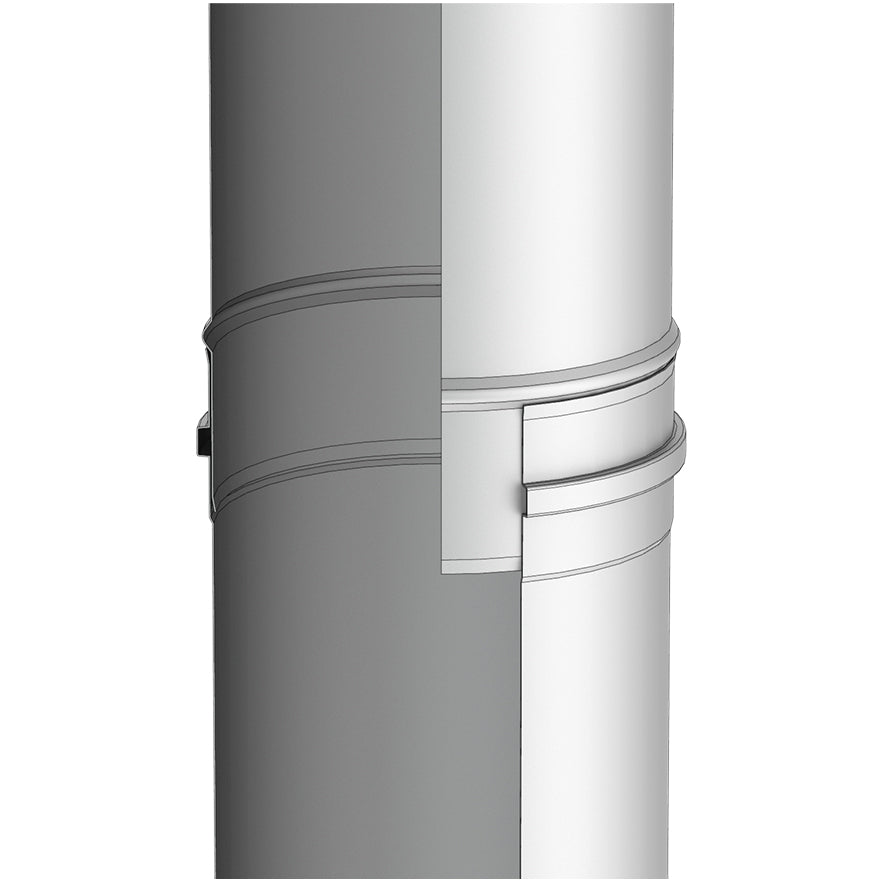 Jeremias FU06 Komplettset – Einwandiges Abgassystem Ø150 mm – 7,30 m Höhe – Edelstahl