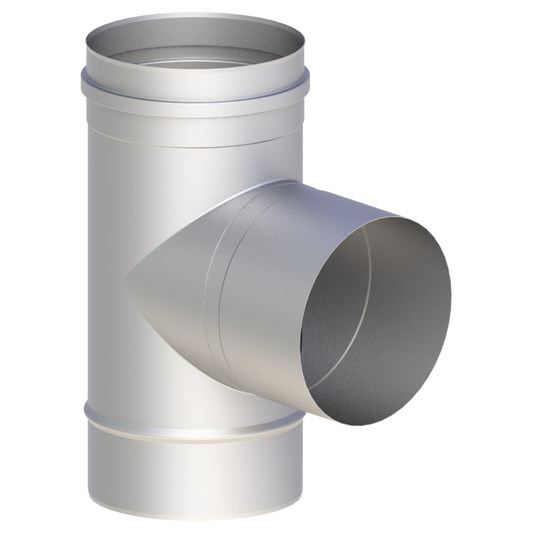 T-Anschluss 87° mit Wassernase - einwandig - Jeremias EW-FU