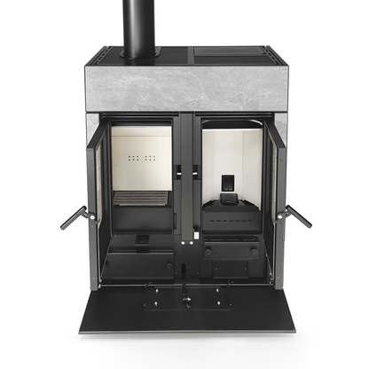 Hybridofen Klover DUAL Air 9,6 kW (Pellet) & 8,7 kW (Holz)