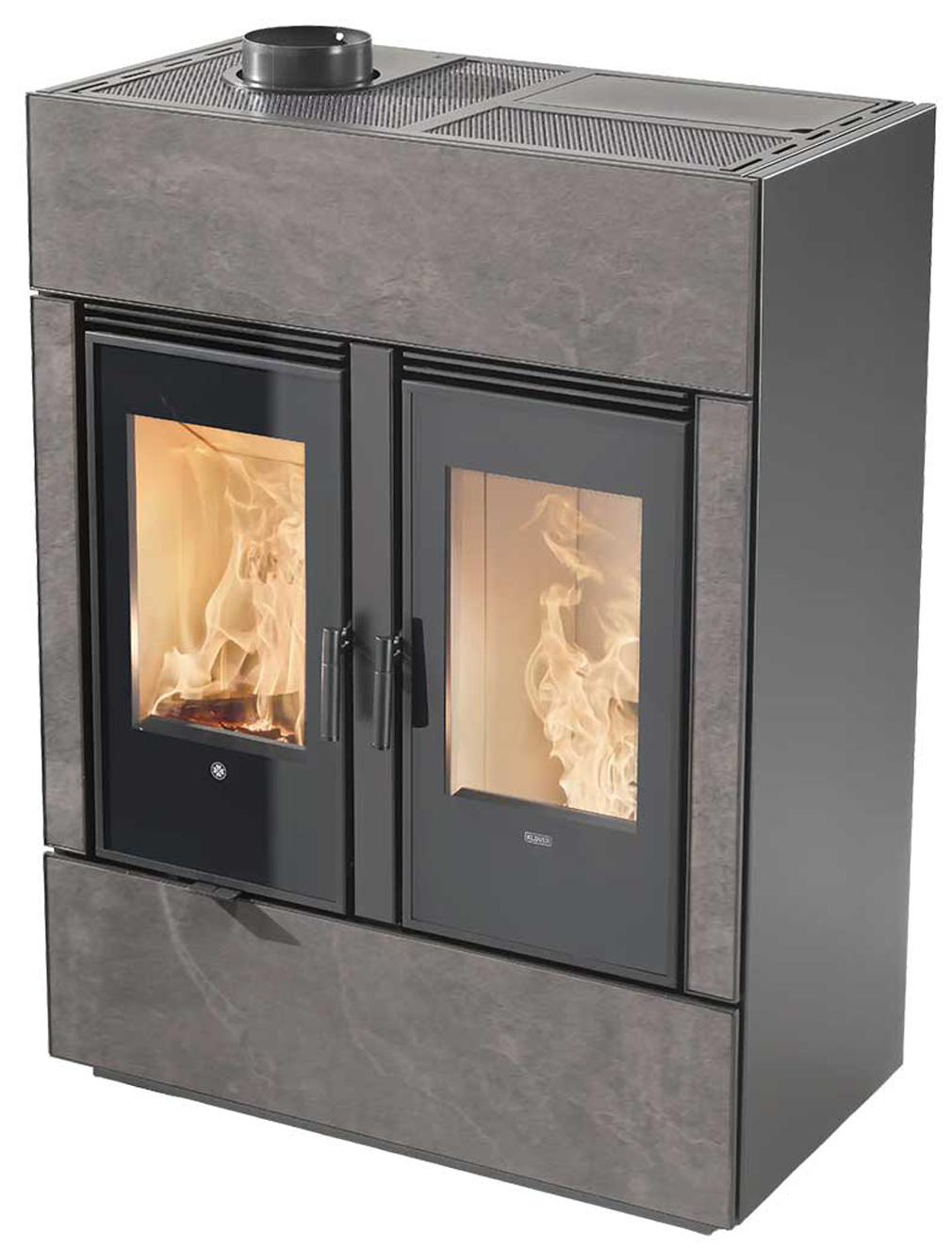 Hybridofen Klover DUAL Air 9,6 kW (Pellet) & 8,7 kW (Holz)