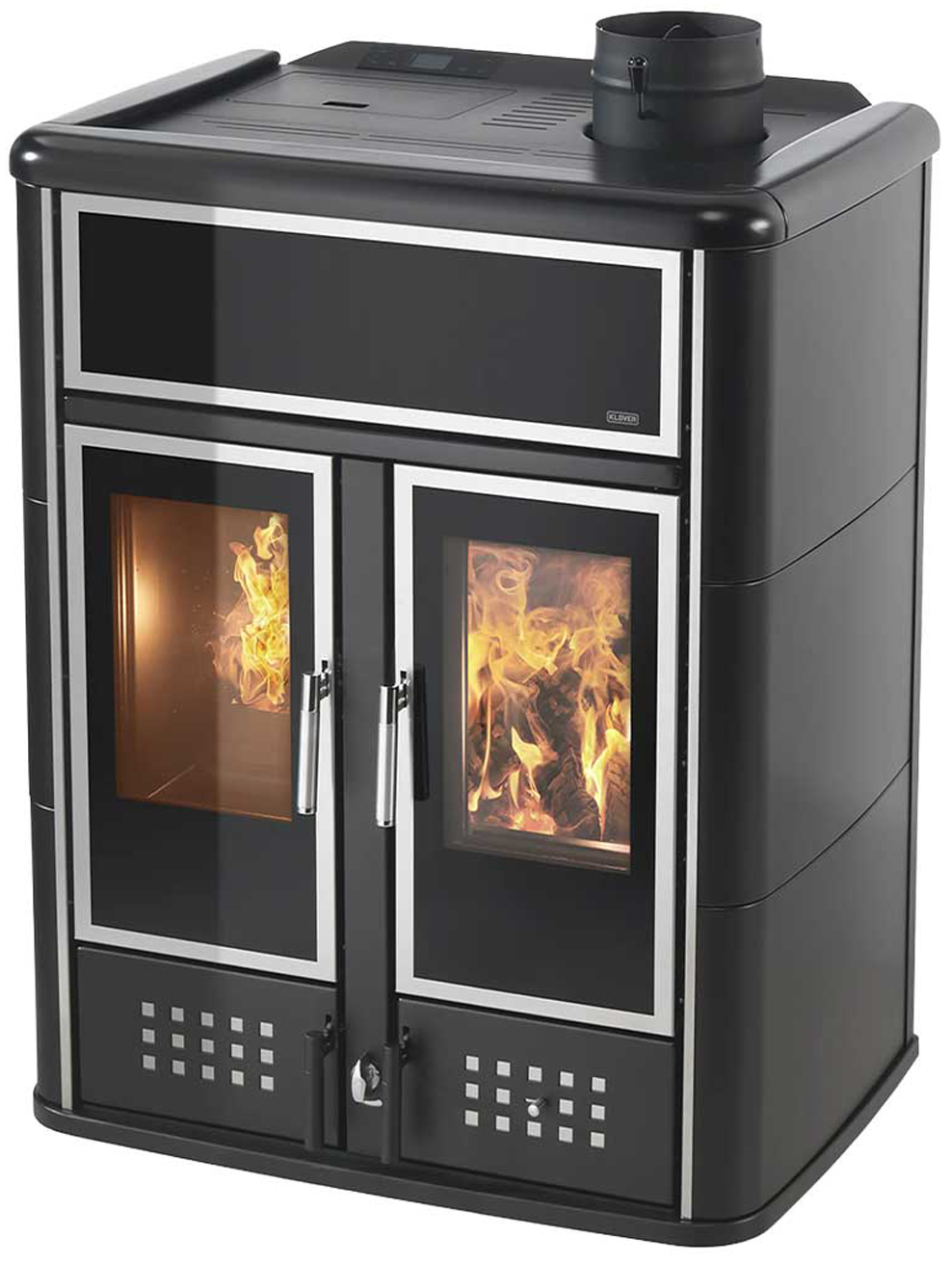 Hybridofen Klover DUAL Thermo 16,1 kW (Pellet) & 11,3 kW (Holz)