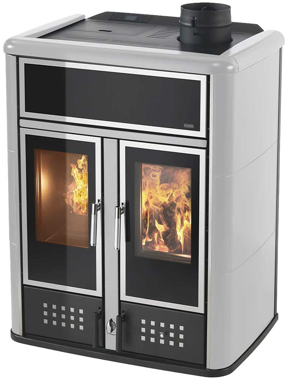 Hybridofen Klover DUAL Thermo 16,1 kW (Pellet) & 11,3 kW (Holz)
