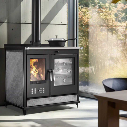 Kaminofen Klover Star 90 Classic mit Backofen 11,5 kW