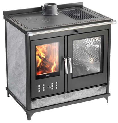 Kaminofen Klover Star 90 Classic mit Backofen 11,5 kW