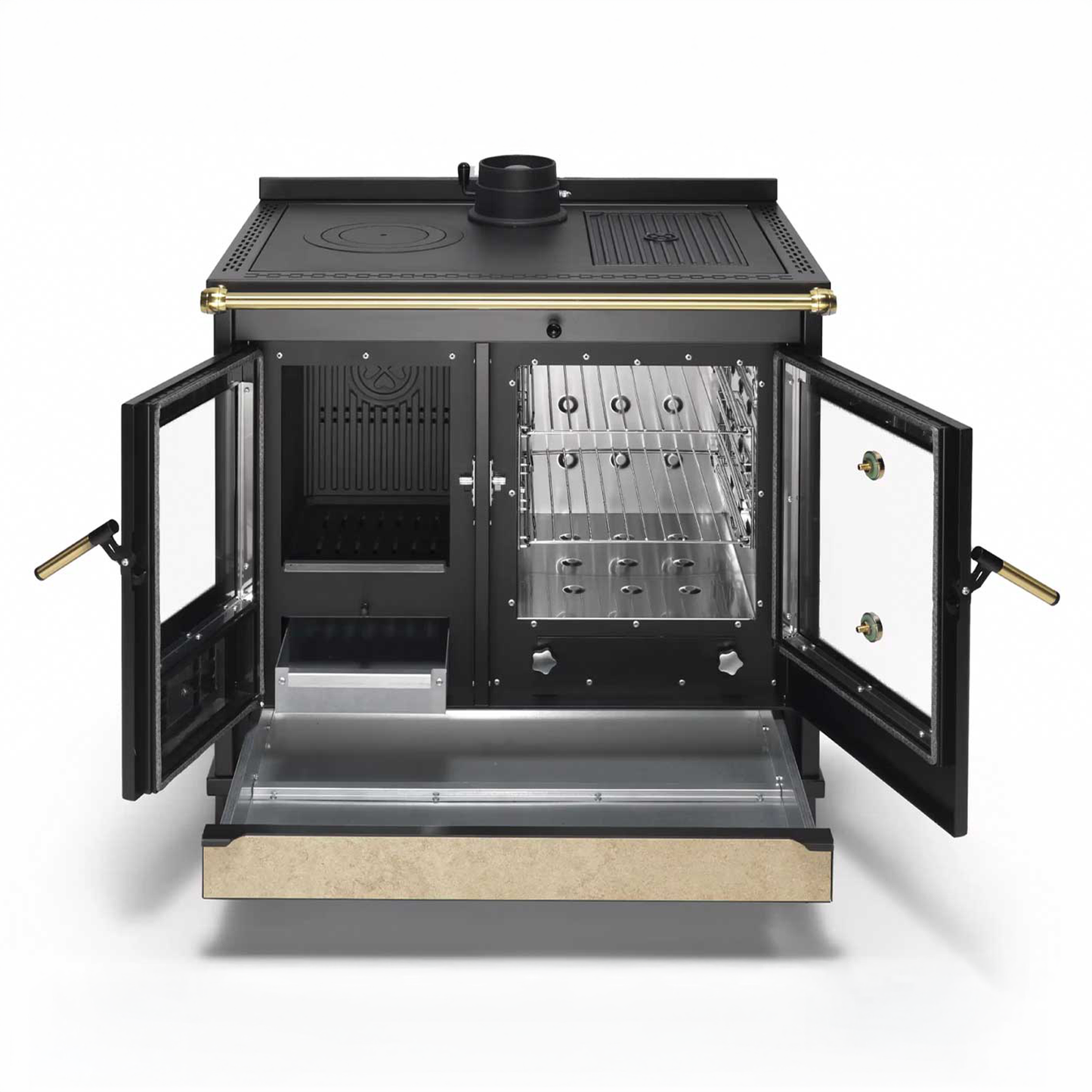 Kaminofen Klover Star 90 Country mit Backofen 11,5 kW