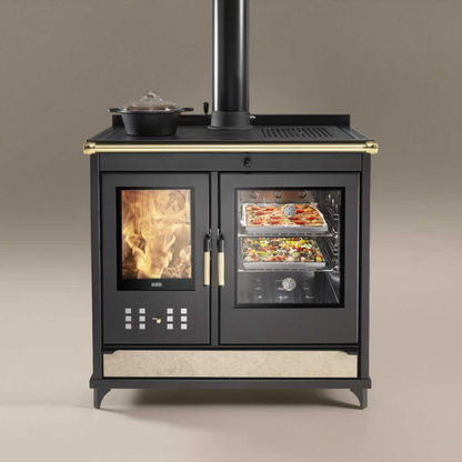 Kaminofen Klover Star 90 Country mit Backofen 11,5 kW