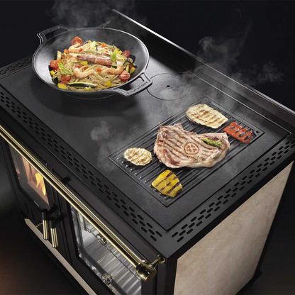 Kaminofen Klover Star 90 Country mit Backofen 11,5 kW