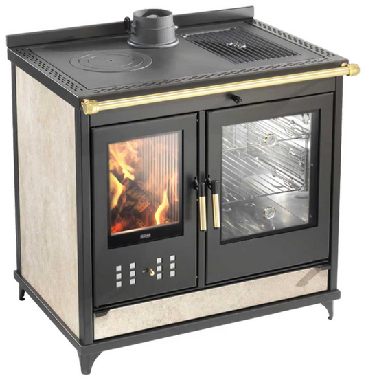 Kaminofen Klover Star 90 Country mit Backofen 11,5 kW