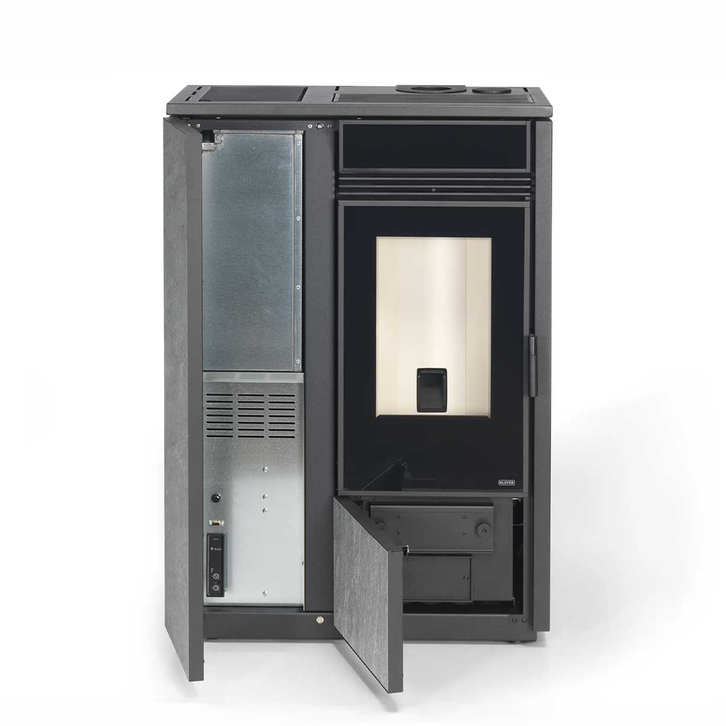 Pelletofen Klover Vertical 100s STONE 9,3 kW