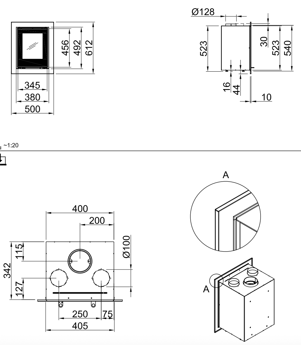 Kaminkassette Spartherm Linear XS 500 4 kW